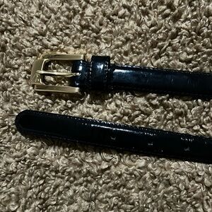 Vintage Liz Claiborne Genuine Leather Patent Belt